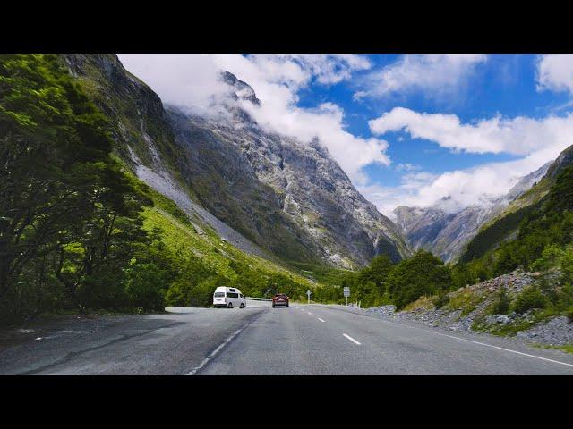 Milford Sound Scenic Drive 4K | Milford Sound to Te Anau