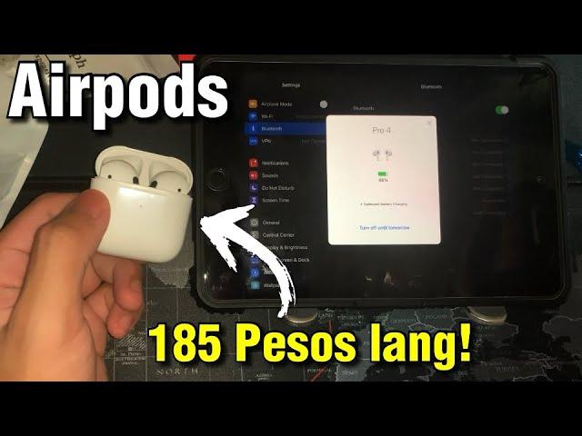 Unboxing 185 Pesos na Airpods Pro! Hindi sya Tunog Lata