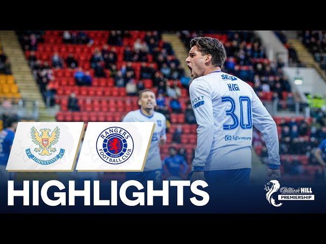 St Johnstone 0-1 Rangers | Tavernier Forces Decisive Own Goal | William Hill Premiership