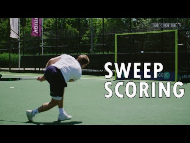 Scoring technique The Sweep | HertzbergerTV | Field Hockey tutorial