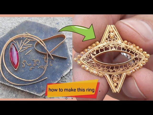 how to make a gold ring - how its made jewellery