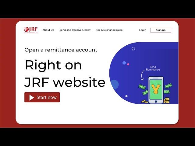 How to register remittance account right on JRF website