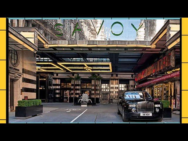 What does the Savoy Hotel lounge in London look like? | The Savoy was the first luxury hotel in UK