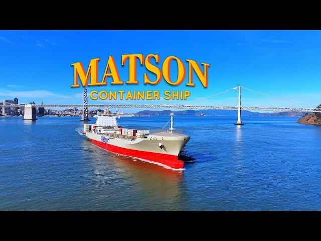 "Matson Container Ship 4k Drone Footage" #containership #skystepdrones #aerialphotography