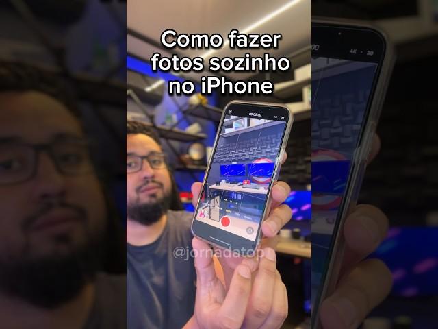 Como fazer fotos sozinho no iPhone #iphone #dicas #celular #truques #tecnologia