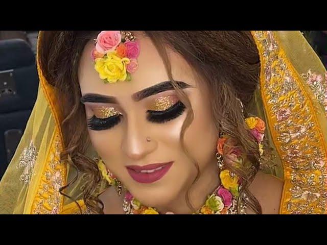 haldi bridal makeup tutorial  || Nadia's makeover