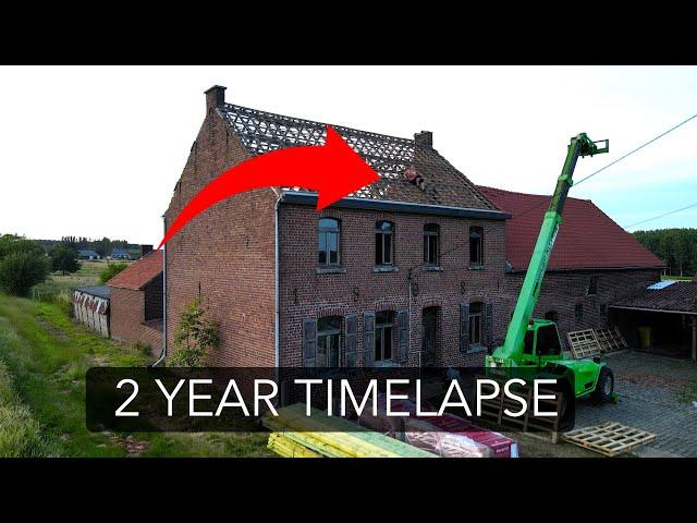 2 years of  110+ y.o. farm renovation TIMELAPSE