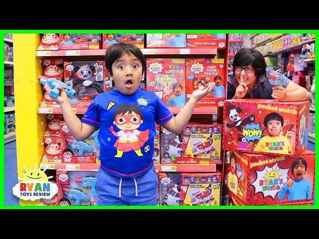 Daddy Hides Ryan's Toys all around Smyths Toys Store!!!!