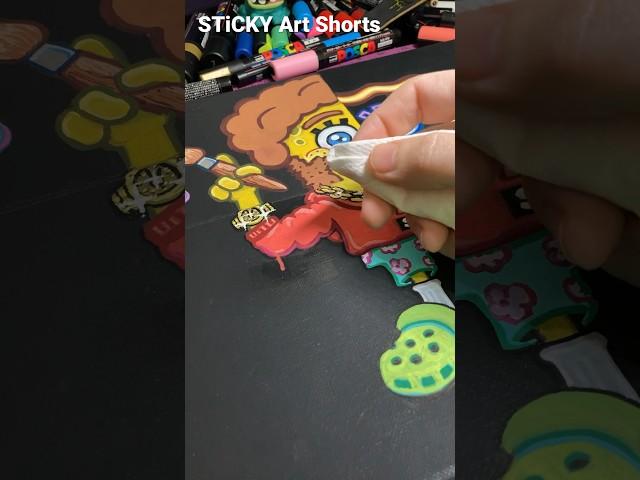 Artist Fails - What Drawing with Posca Markers is Really Like #art #shorts #fypシ