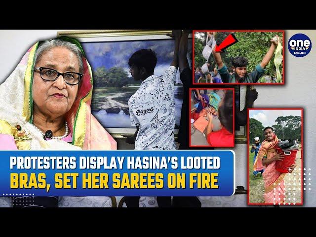 Bangladesh Turmoil: Protesters' Bizarre Looting of Sheikh Hasina’s Bras and Sarees Goes Viral