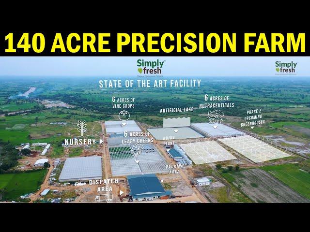 India's largest Precision Farm - Simply Fresh | 140 Acre Modern Agriculture Farm