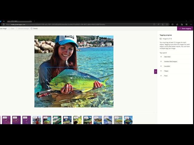 AI Builder Image Classification: Fish Species