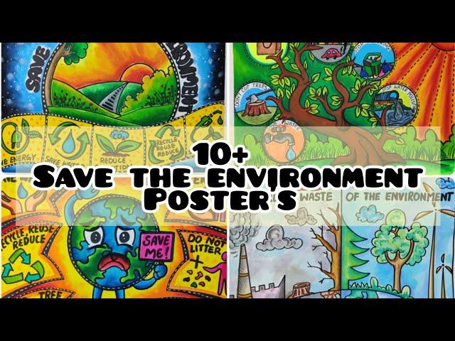 World Environment Day Drawing / World Environment Day Poster / Save Tree Save Environment Drawing