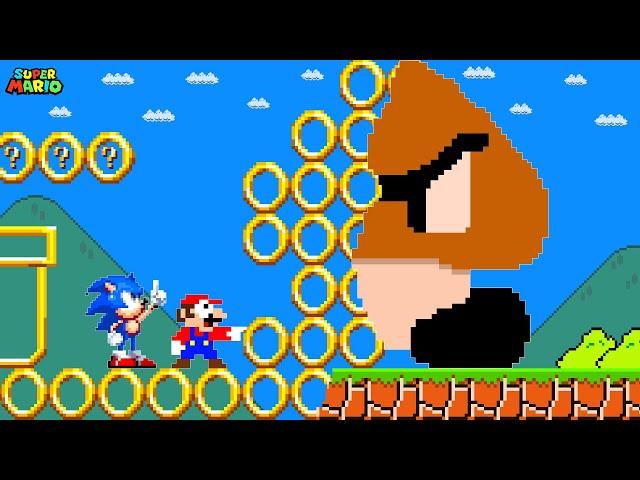 Super Mario Bros. But When Everything Mario Touches Turns To Rings