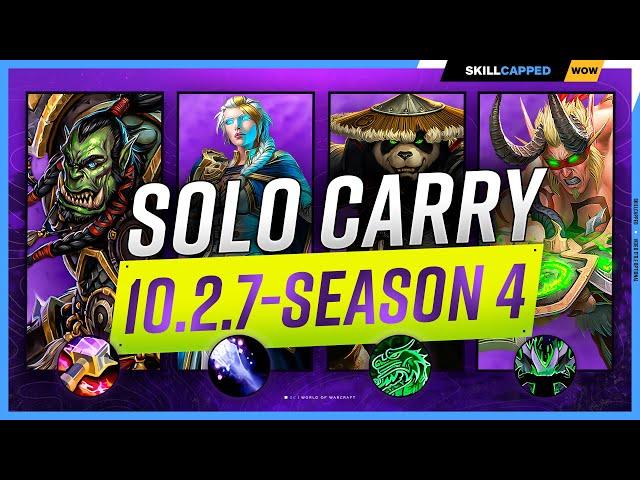 The BEST SOLO CARRY CLASSES in MYTHIC+ SEASON 4