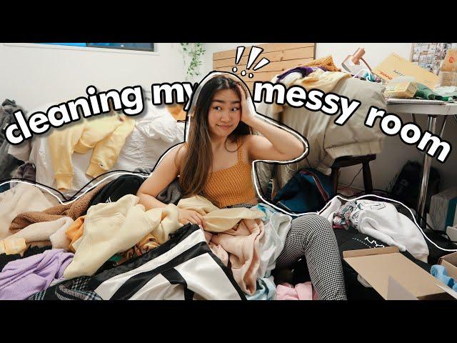 cleaning my disgusting messy room  (can't believe we're here again) | JENerationDIY