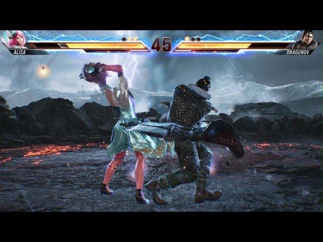 TEKKEN 8 ALISA VS DRAGUNOV | TWO PLAYER BATTLE ON PS5 GAMEPLAY (2024)