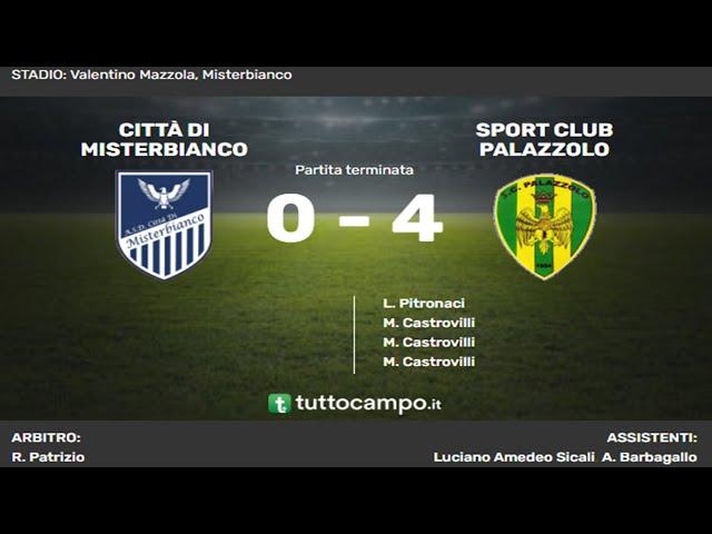 HIGHLIGHTS - 23* GIORNATA - ECCELLENZA - GIRONE B| CITTA' DI MISTERBIANCO 0-4 SPORT CLUB PALAZZOLO