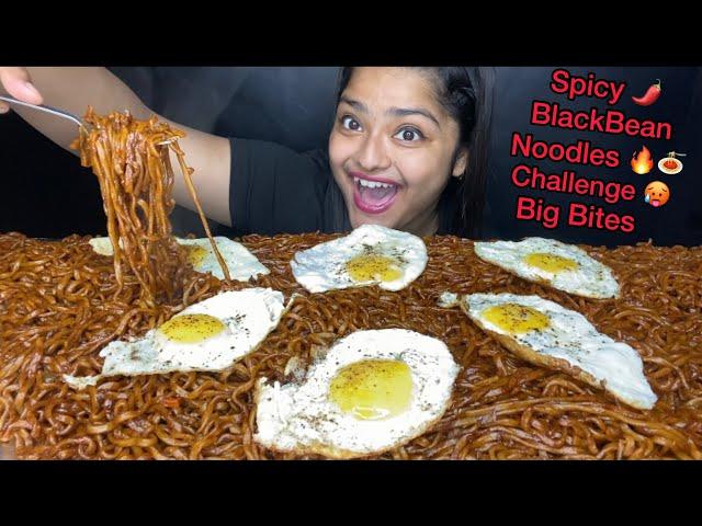 10 PACKET SPICY BLACK BEAN NOODLES CHALLENGE SPICY SAMYANG NOODLES EATING CHALLENGE|EATING SHOW