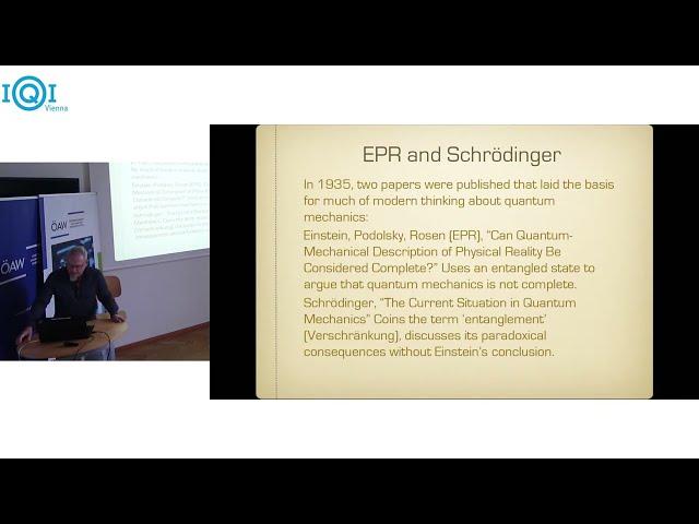 CHRISTOPH LEHNER: The Prehistory of Entanglement: Schrödinger and the Development of the EPR Paradox