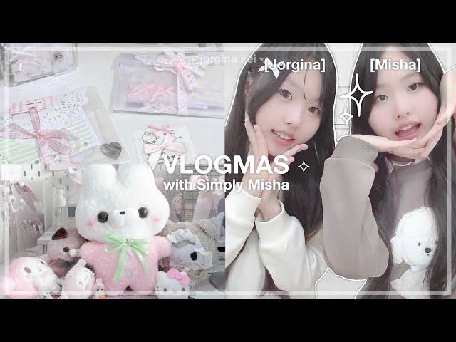 VLOGMAS with simply misha! 🩰 | grwm, gift haul, parties ft. Tokyo Catch & Maono PM450 | jorginakei