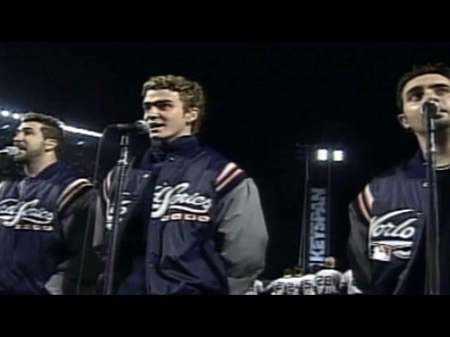 2000 WS Gm3: 'N Sync performs national anthem