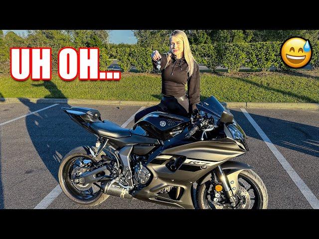 SHE GAVE ME THE KEYS TO HER YAMAHA R7  | First Ride & Review