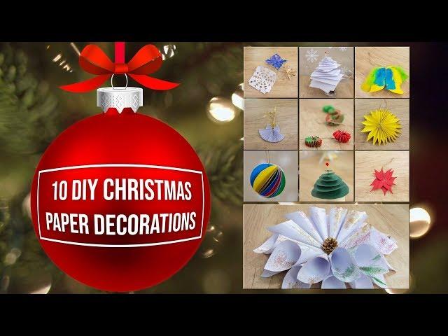 10 DIY Christmas Paper Decorations