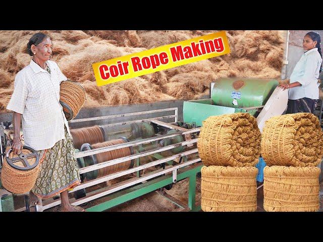 Coconut Coir Manufacturing Journey ROPE business / Small Scale Industry