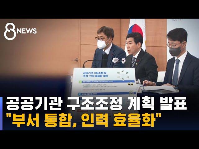 공공기관 구조조정 계획 발표…'안전인력' 논란 / SBS