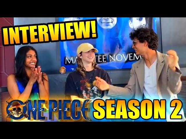 One Piece Live Action Season 2 Interview with Luffy, Nami & Vivi (Inaki, Charithra & Emily Rudd)