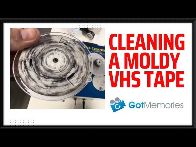 VHS Tape with HEAVY Mold Issues from Stored in a Humid Attic since 1990 - Restoration to Digital MP4