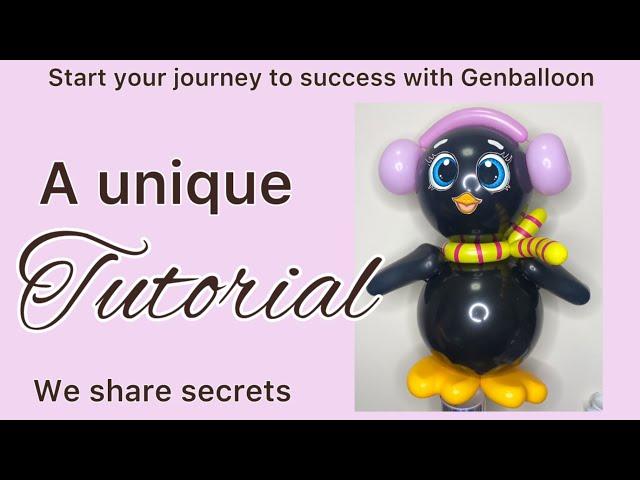 Balloon Penguin. Step by step tutorial