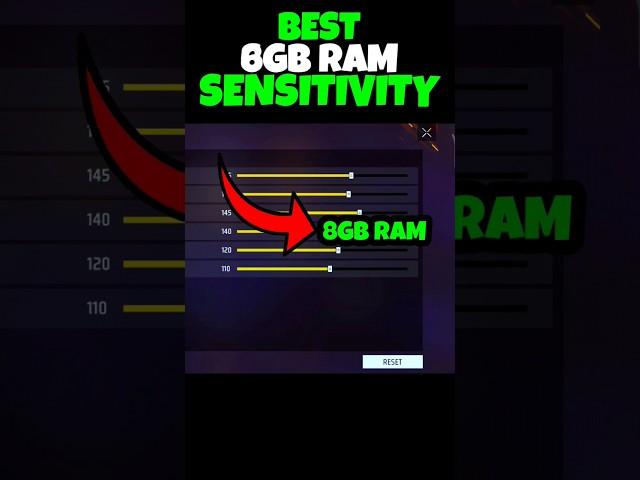 8gb ram best sensitivity in free fire | 8gb ram free fire setting | 8gb ram sensitivity in free fire