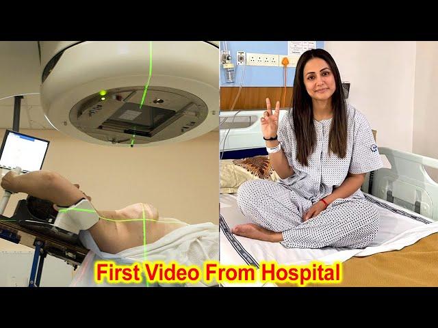 Hina Khan Cancer: Hina Khan Chemotherapy Video from Hospital after Breast Cancer Stage 3