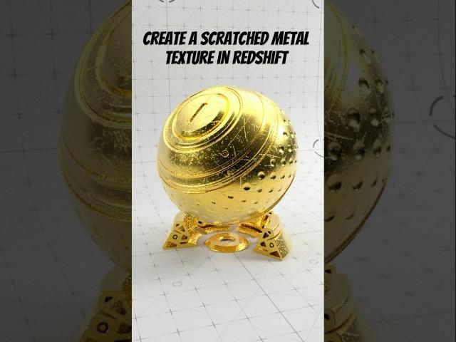 How to create a scratched metal texture in Redshift #3d #3dartist #3drender #3dtutorial #redshift