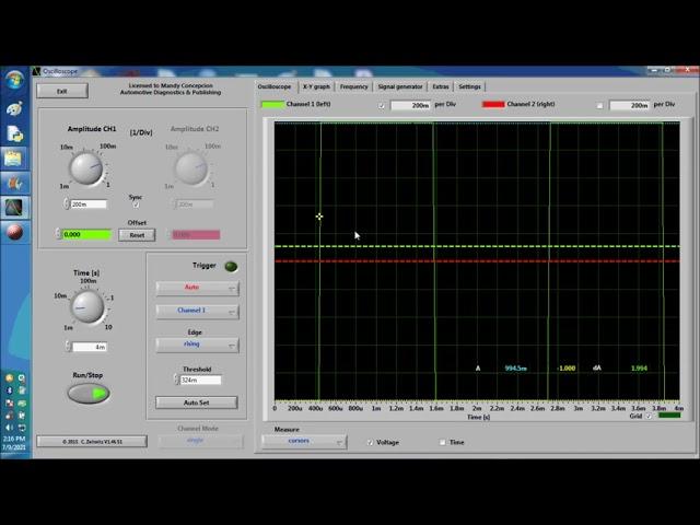 Crank CAM Sensor Glitch Capture, Automotive Oscilloscope Study Course