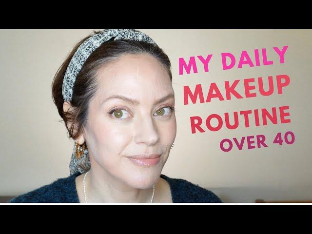 My makeup routine over 40 for normal people