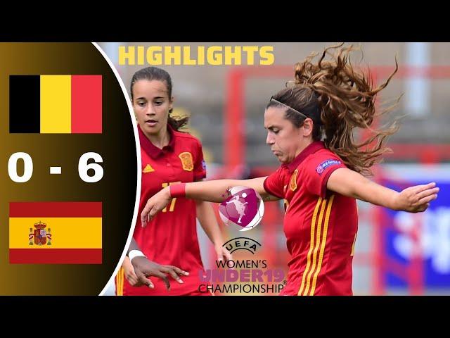 Belgium vs Spain | Women's European U19 Championship - Highlights & All Goals 2024