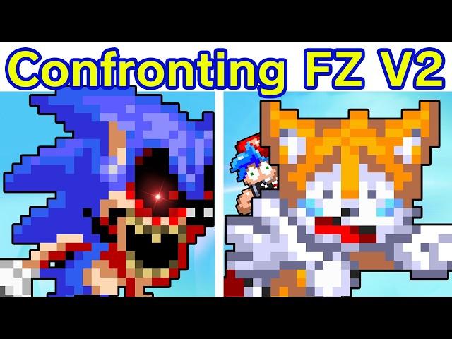 Friday Night Funkin' Sonic.EXE: Confronting Yourself [Final Zone V2] Good/Bad Ending (FNF Mod/Tails)