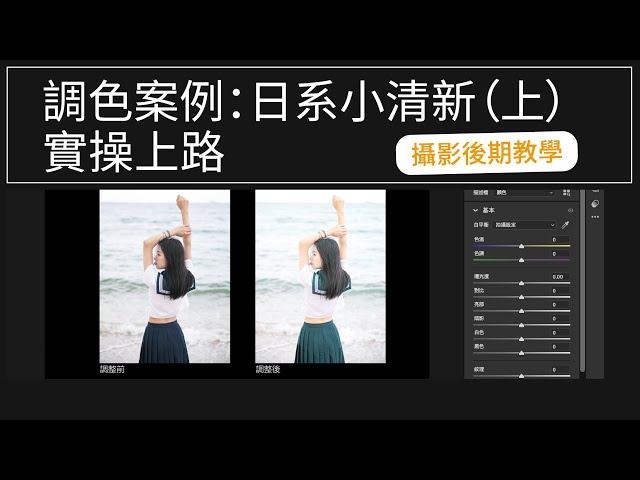 【#lightroom 後期調色課程】EP8:調色案例：日系小清新（上）（粵語）#攝影教學 #攝影