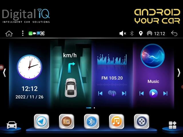 Digital iQ Android Car multimedia BXE & BXD Series Menu Video