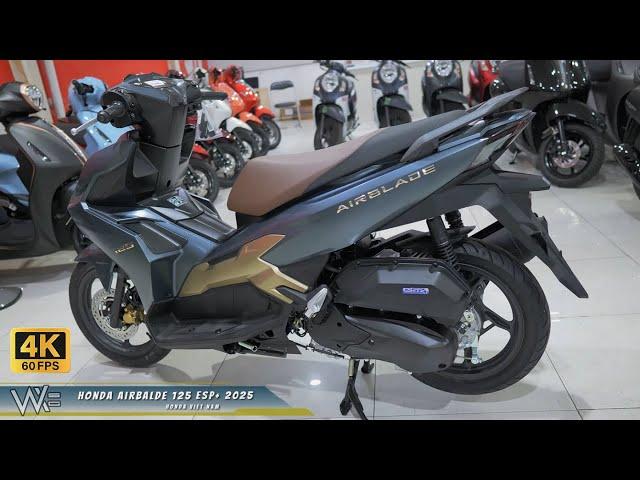 Honda AirBlade 125 eSP+ Fi 2025 | Xanh Nhám Vàng | WALKAROUND [4K/60]