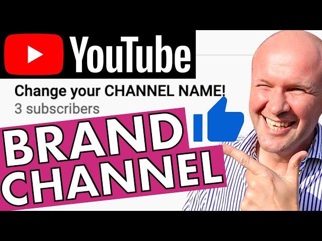 MOVE your YouTube Channel to BRAND ACCOUNT Step By Step tutorial