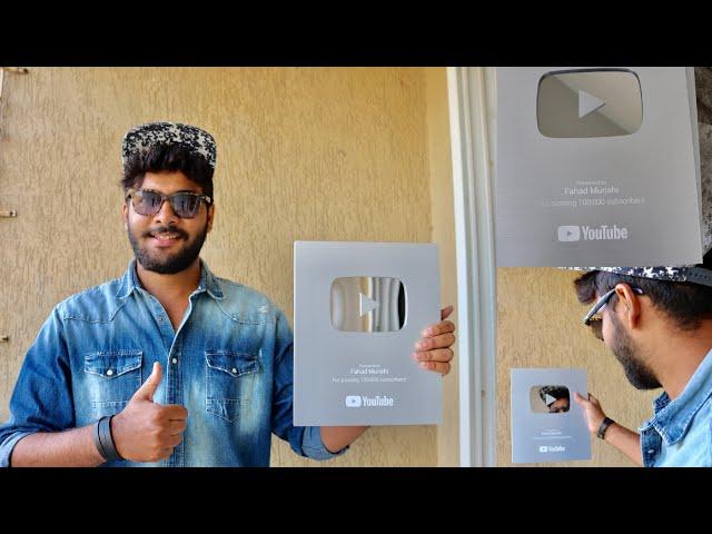 SILVER PLAY BUTTON | Thanks Everyone For Your Love And Support | Fahad Munshi |