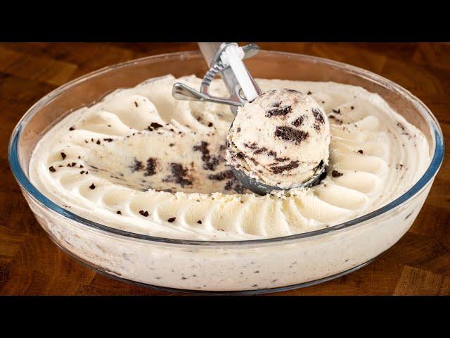 I make the most delicious OREO ice cream in the world!  In just 5 minutes! No condensed milk