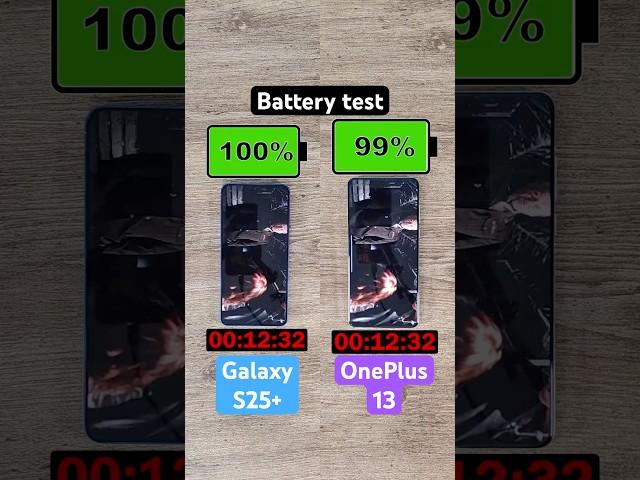 Samsung Galaxy S25+ vs OnePlus 13 battery test!