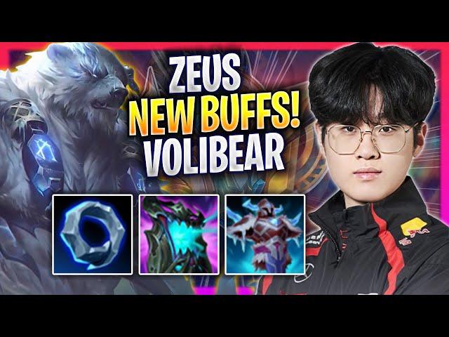 ZEUS TRIES VOLIBEAR WITH NEW BUFFS! - T1 Zeus Plays Volibear TOP vs Renekton! | Season 2024