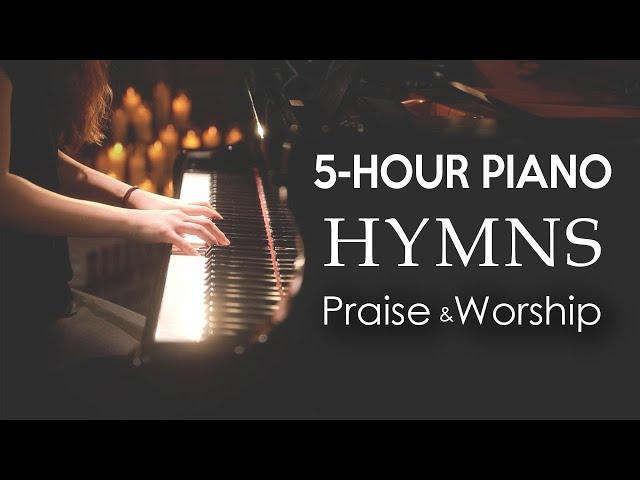 5-Hour Non-Stop Piano Worship Hymns by Sangah Noona with Lyrics