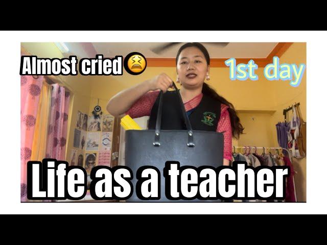 Vlog 1 // 1st Day of my internship // Life as a Teacher // behind the scenes //